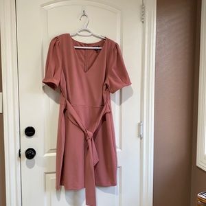 Puff sleeve dress